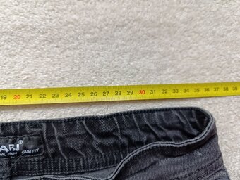 Černé/šedé trhané slim džíny Fsbn vel. ca 158/164 - 5