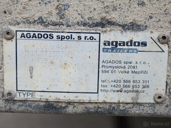 Agados DONA 57, 3,5 TUNY, 16 PALET, HLINÍKOVÉ BOČNICE, NOVÁ - 5