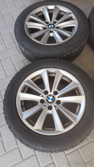 alu disky BMW 5x120 r17, zimní pneu 225/55/17 6mm - 5