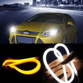 LED Audi DRL denní svícení s funkcí blinkru 60cm - 5