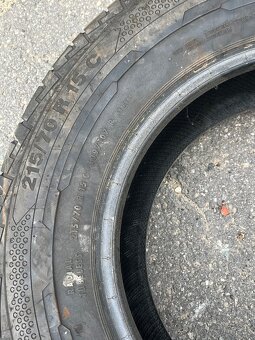 Pneu 215/70/15c Continental 1ks 5,5mm - 5