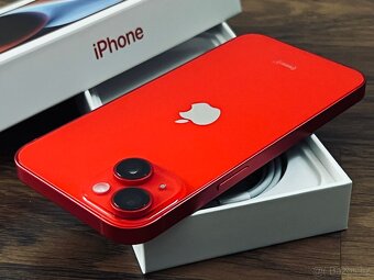  Apple iPhone 14 Red 128 GB, top stav, bat. 98% - 5