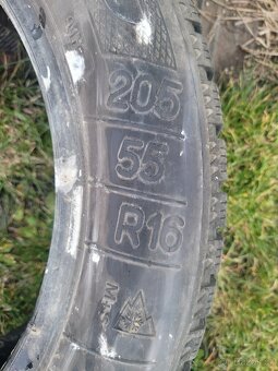 205/55/R16 2ks Michelin + 2ks Kleber (zimní) - 5