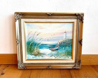 Starý obraz olejomalba - 5