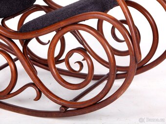 Starožitné houpací křeslo THONET, 1925. - 5