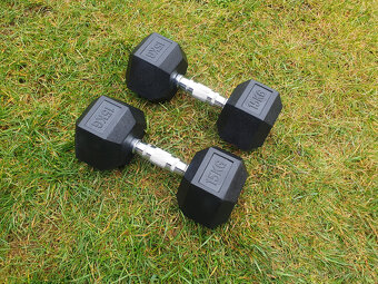 jednoruční činky sada 100kg HEXA - 5