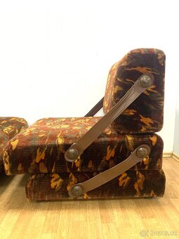 Retro kresla 70. léta rozkládací - 5