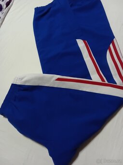 NOVÉ MODRÉ ADIDAS TEPLÁKY XS - 5