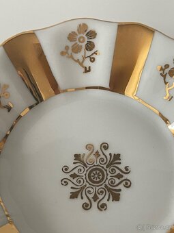 Porcelánový zlacený talířek/miska - 5