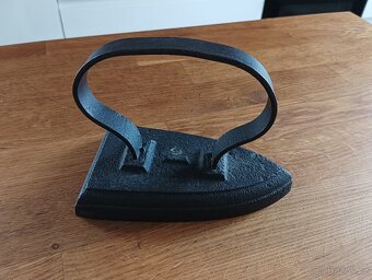 STAROŽITNÁ NAHŘÍVACÍ ŽEHLIČKA 19. STOL. FRANCIE - 5