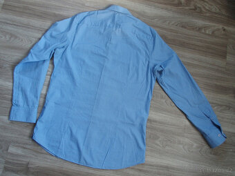 Pánská modrá košile slim fit C&A vel. M (39-40) - 5