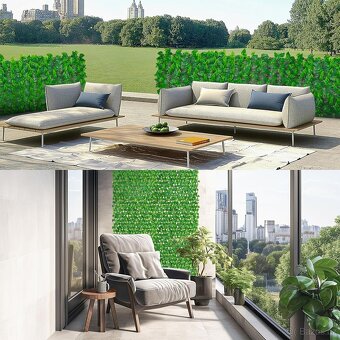 Umělý břečťanový plot 200 × 90 cm (4 ks) - 5