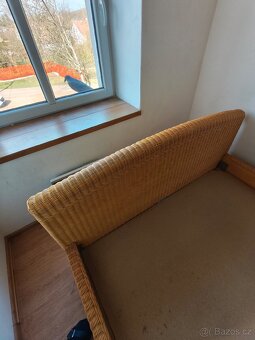 Ratanová postel z masivu - 5