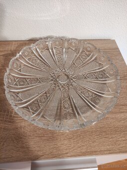 Tác z broušeného skla průměr 28 cm - 5