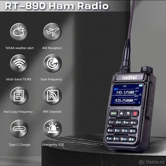 🔊 Radtel RT-890 – nová dvoupásmová radiostanice, TOP stav - 5
