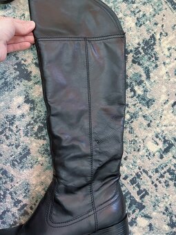 Cerne kozene kozacky nad kolena Geox, vel.38 - 5