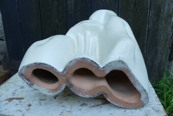 Ženy u stolu...retro keramická plastika, brusel - 5