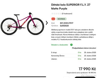 Dívčí kolo F.L.Y. velikost XS - 5