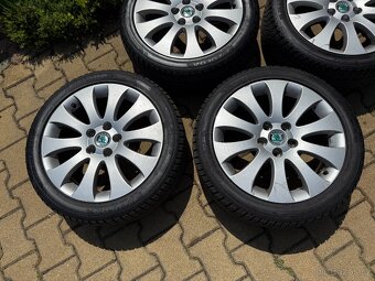 Originál 17″ ALU kola Škoda + zimní pneu 225/45/17 - 5