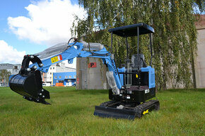 miniBagr HT 1500kg nekonečná otoč naftový dvouválec - 5