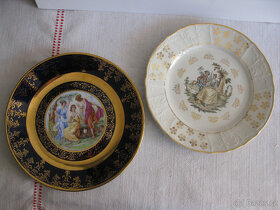 Na chalupu Čajová souprava, 2 x etažer,talíře tří grácie,kon - 5