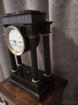 Sloupkové hodiny Biedermayer - 5