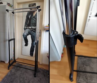 Dvojitý teleskopický věšák - němý sluha - 5