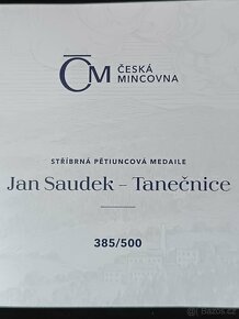 Stříbrná pětiuncová medaile Jan Saudek - Tanečnice - 5