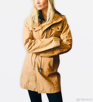 Luxusní celokožený Calvin Klein kabát - S/M - 5