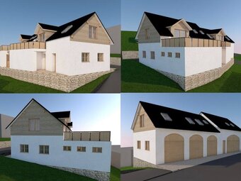 Stavební parcela s hotovou studií - Rodinný dům 2 apartmány - 5