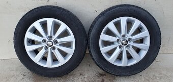 Alu kola Seat 15" 5x100, letní Falken 185/65R15 - 5