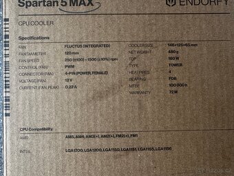 Chladič Endorfy Spartan 5 MAX - 5
