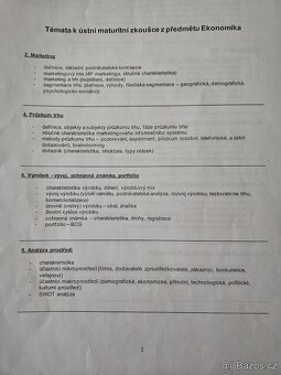 Maturitní otázky- ekonomika, marketing - 5