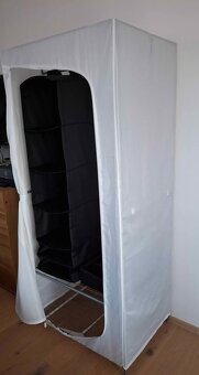 Bíla látková skříň Breim IKEA s organizéry - 5