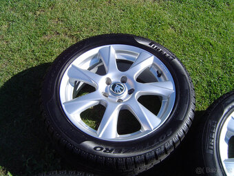 4 XZIMNÍ HLINÍKOVÁ KOLA ŠKODA OCTAVIA SCOUT, YETI 225/50 R17 - 5