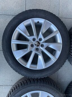 Zánovní zimní original alu sada Škoda Kamiq - Braga 205/55 1 - 5