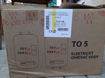 Svislý elektrický ohřívač vody Dražice TO 5.1 IN - 5