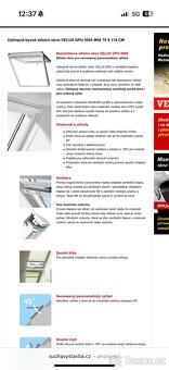 Střešní okno VELUX 78x118, trojsklo, vč. rolety - 5