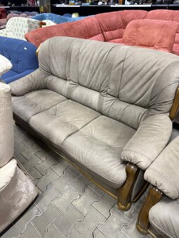 Kožená sedací souprava 3+2+křeslo - 5