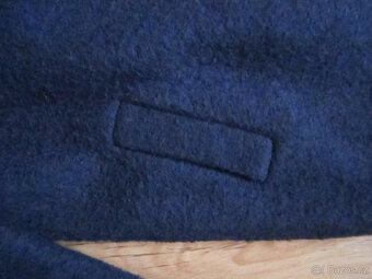 Sytě modrý zimní kabát zn. Mango, XS/S/M, 50% vlny - 5