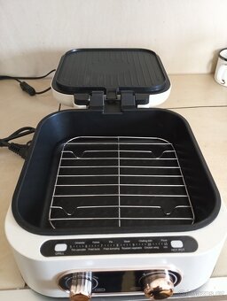 Multifunkční elektrický gril a Hot Pot 2v1 - Nové - 5