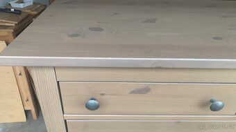 Ikea Hemnes komoda 6š masiv šedé mořidlo Leksvik - 5
