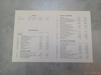 Porsche Bulletin 2001, ceník - CZ - doprava v ceně - 5