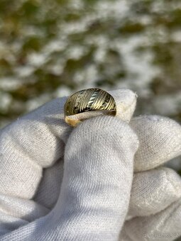 Zlatý prsten 1,22g - 5