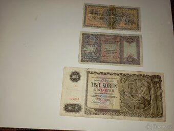 BANKOVKY 40. LÉTA, SLOVENSKO, 5-1000 KS, NEPERFOROVANÉ - 5