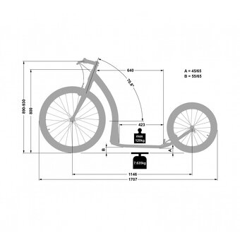Koloběžka Crussis ONE Cobra 4.2 červená 26"/20" - 5