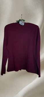 Elegantní bordó svetřík - NOVÝ - 5