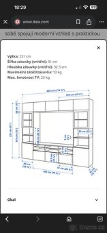 Obývací stěna Besta (IKEA) - 5