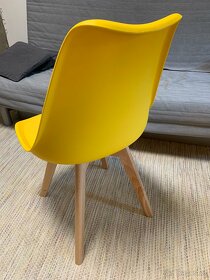 Jídelní židle retro žlutá - 5