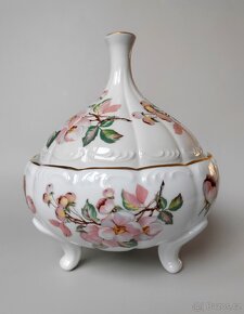 Porcelánová dóza s květinami Royal Porzellan Bavaria KPM - 5
